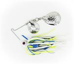 Talon Lil' Dandy Compact Spinnerbait White/Chartreuse/Blue